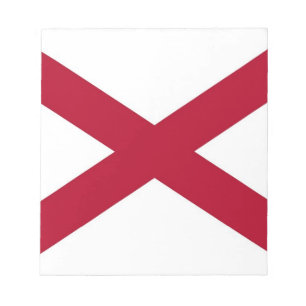 Anteckningsblock med Flagga Alabama