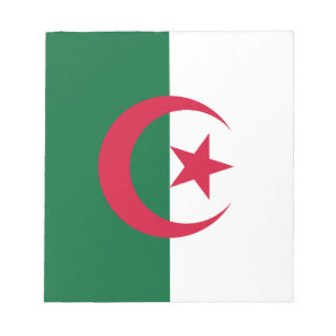 Anteckningsblock med Flagga Algeriet