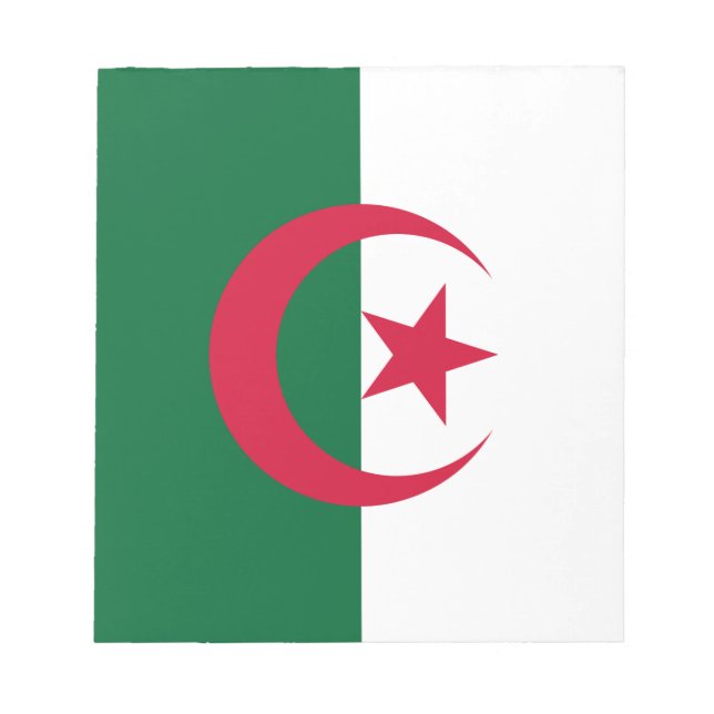 Anteckningsblock med Flagga Algeriet (Framsida)
