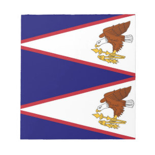 Anteckningsblock med Flagga Amerikanska Samoa