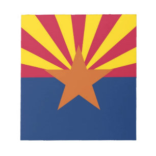 Anteckningsblock med Flagga Arizona Stater