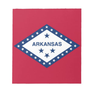 Anteckningsblock med Flagga Arkansas-staten