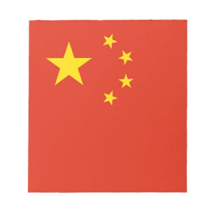 Anteckningsblock med Flagga av China