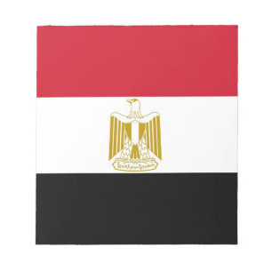 Anteckningsblock med Flagga av Egypten