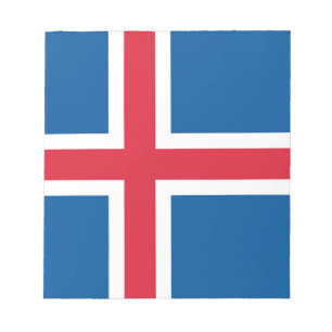 Anteckningsblock med Flagga av Island