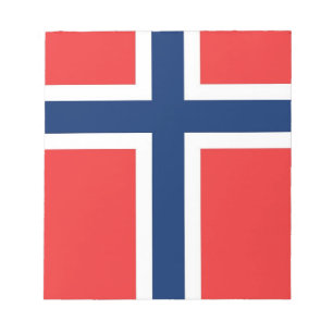Anteckningsblock med Flagga av Norge