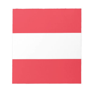 Anteckningsblock med flagga av Österrike