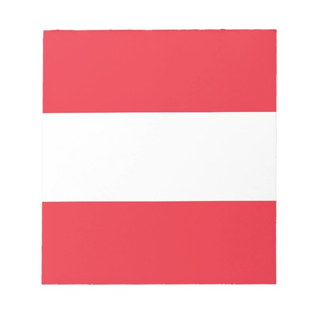 Anteckningsblock med flagga av Österrike (Framsida)