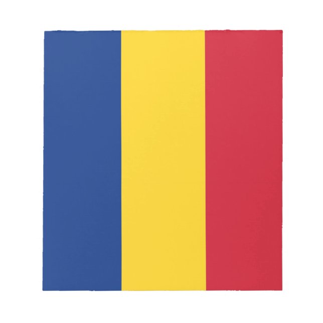Anteckningsblock med flagga av rumänien (Framsida)