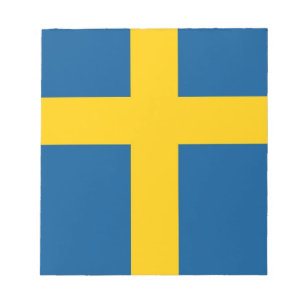 Anteckningsblock med Flagga av Sverige