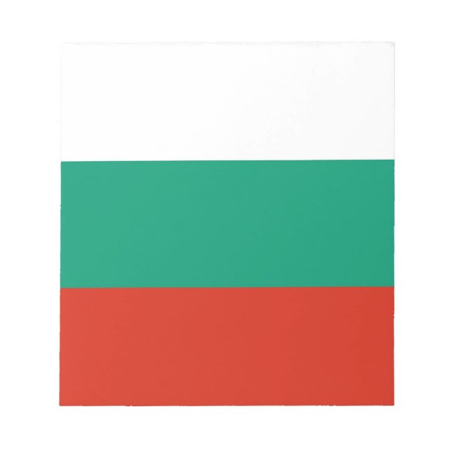 Anteckningsblock med Flagga Bulgarien (Framsida)