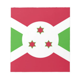 Anteckningsblock med Flagga Burundi