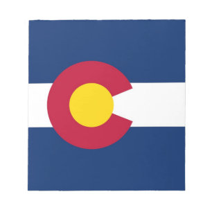 Anteckningsblock med Flagga Colorado State