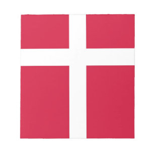 Anteckningsblock med Flagga Danmark