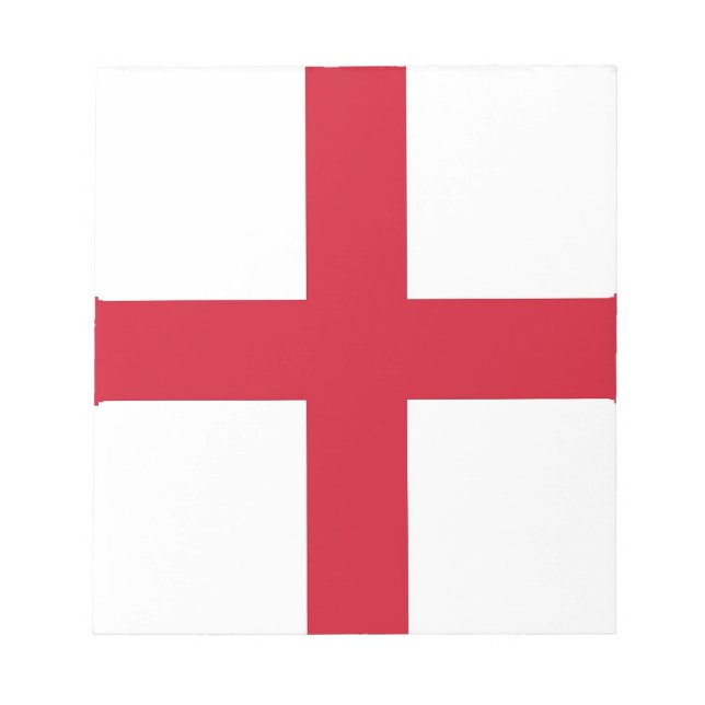 Anteckningsblock med Flagga England (Framsida)
