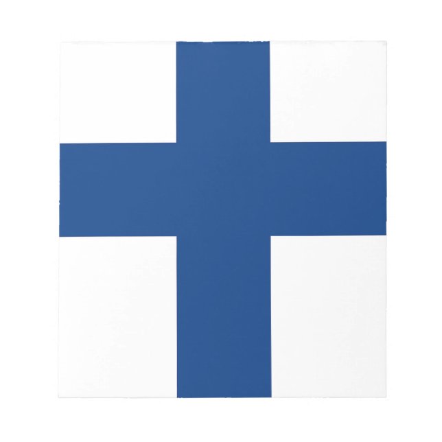 Anteckningsblock med Flagga Finland (Framsida)