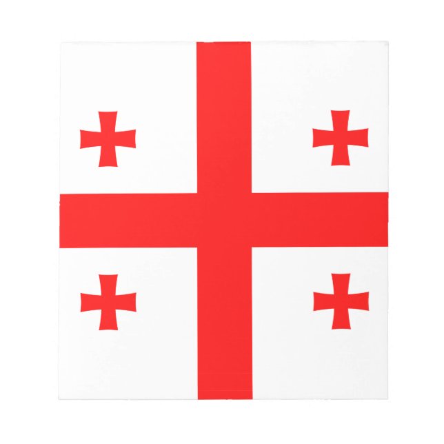 Anteckningsblock med Flagga Georgien (Framsida)