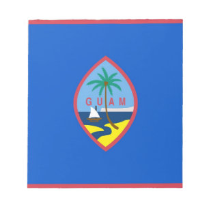 Anteckningsblock med Flagga Guam