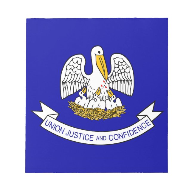 Anteckningsblock med Flagga i Louisiana-staten (Framsida)