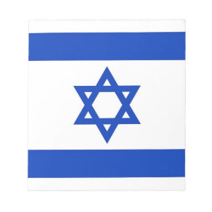 Anteckningsblock med Flagga Israel