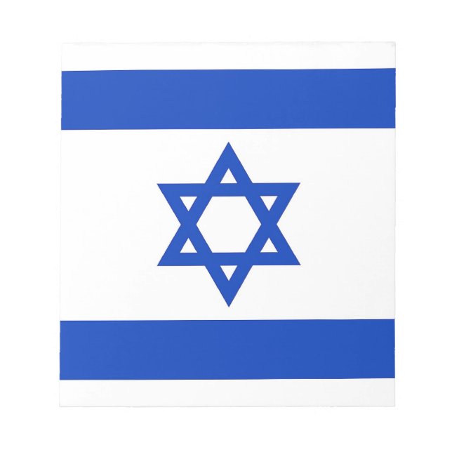 Anteckningsblock med Flagga Israel (Framsida)