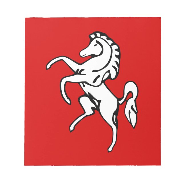 Anteckningsblock med Flagga Kent, England (Framsida)