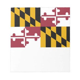 Anteckningsblock med Flagga Maryland State