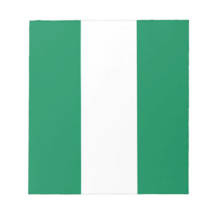 Anteckningsblock med Flagga Nigeria