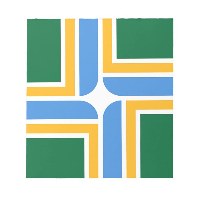 Anteckningsblock med Flagga Portland City, USA (Framsida)