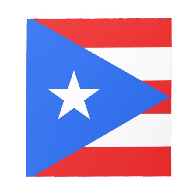 Anteckningsblock med Flagga Puerto Rico (Framsida)