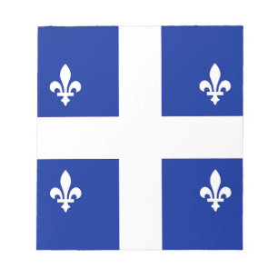 Anteckningsblock med Flagga Quebec, Kanada