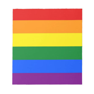 Anteckningsblock med Flagga Rainbow LGBT-Pride