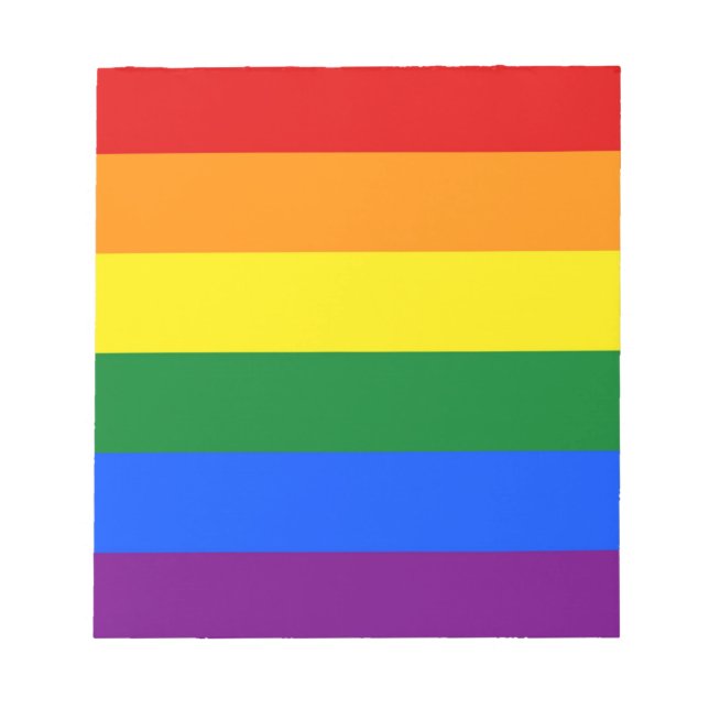 Anteckningsblock med Flagga Rainbow LGBT-Pride (Framsida)