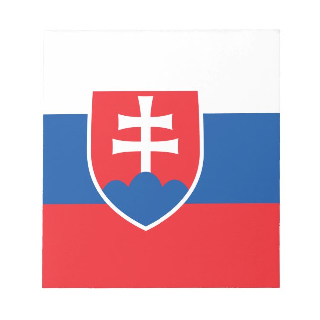 Anteckningsblock med Flagga Slovakien (Framsida)