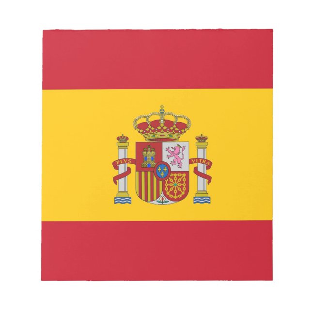 Anteckningsblock med Flagga Spanien (Framsida)
