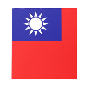 Anteckningsblock med Flagga Taiwan