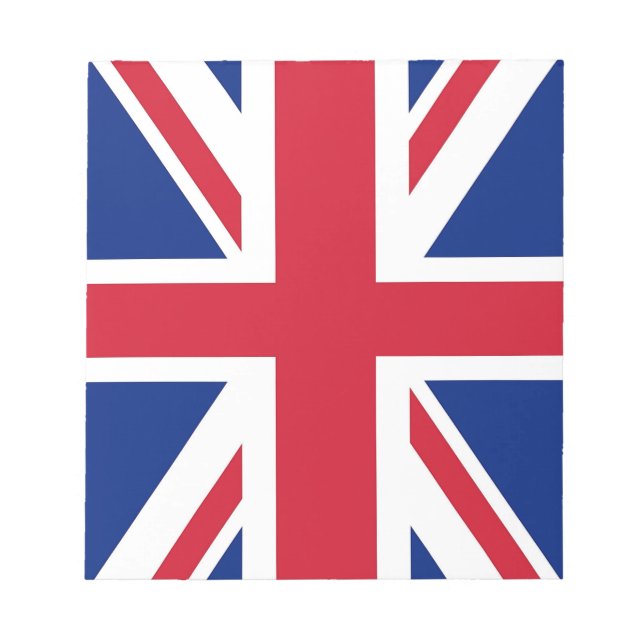 Anteckningsblock med Förenade kungarikets Flagga (Framsida)