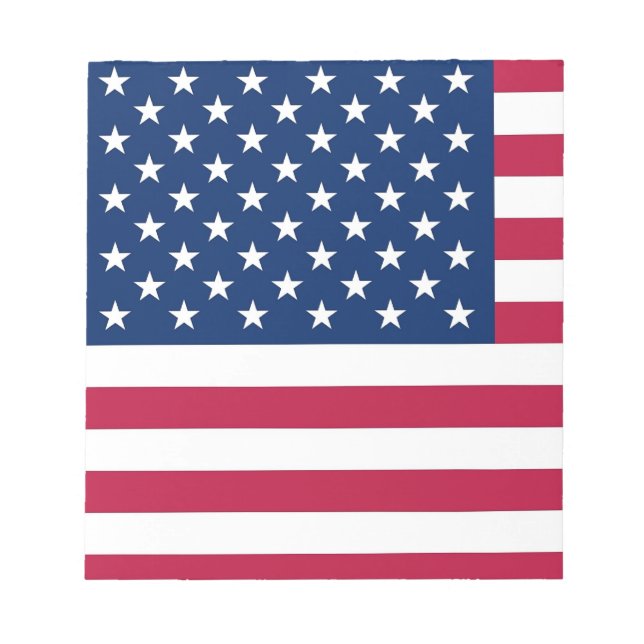 Anteckningsblock med Förenta staternas Flagga (Framsida)