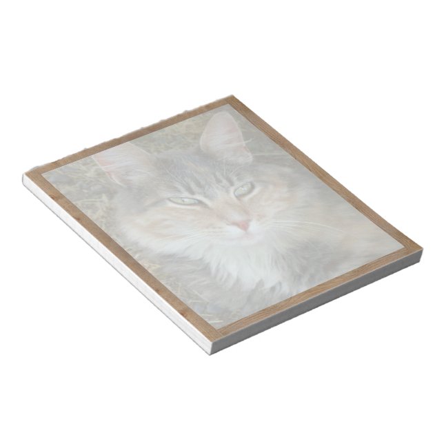 Anteckningsblock med foto som blekts (Vinklad)