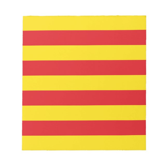 Anteckningsblock med Kataloniens Flagga (Framsida)