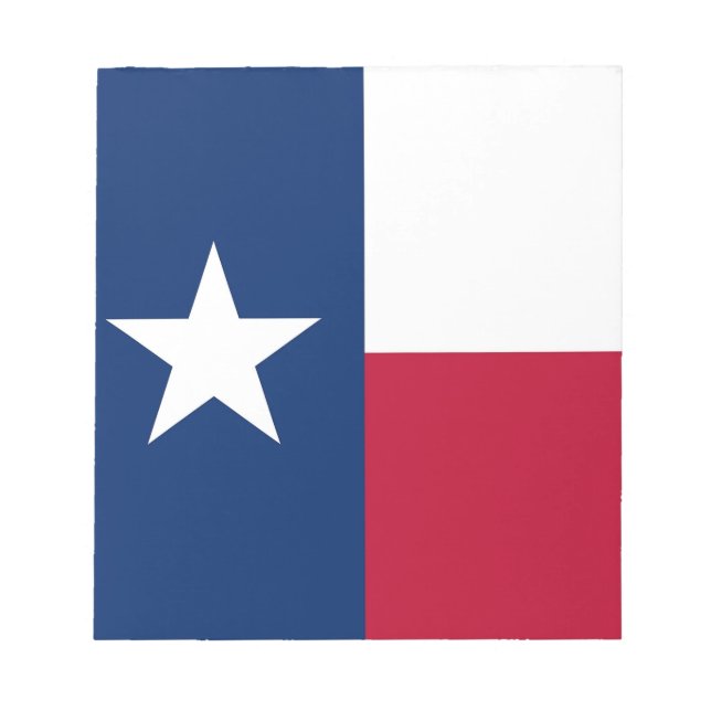 Anteckningsblock med Texas-Flagga (Framsida)