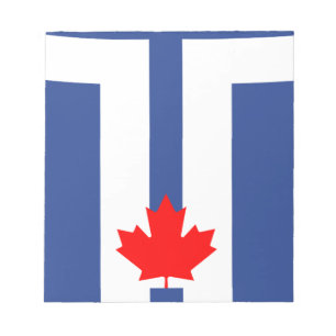 Anteckningsblock med Torontos flagga, Kanada