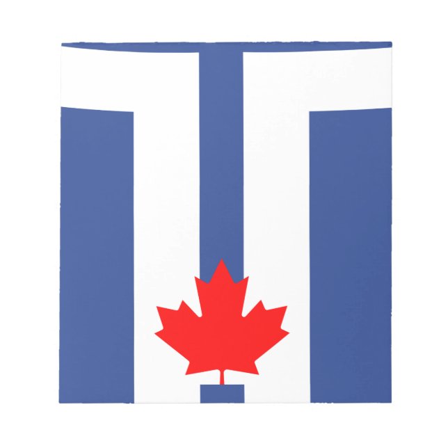 Anteckningsblock med Torontos flagga, Kanada (Framsida)