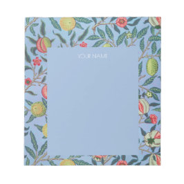 ANTECKNINGSBLOCK MED WILLIAM MORRIS "BLUE POMEGRAN