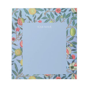 ANTECKNINGSBLOCK MED WILLIAM MORRIS "BLUE POMEGRAN