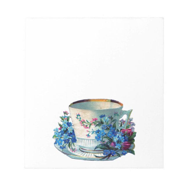 ANTECKNINGSBLOCK: VINTAGE TEKOPP POST-IT-NOTER ANTECKNINGSBLOCK (Framsida)