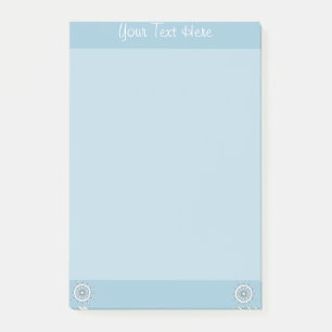 Anteckningsblock - Vit hjälm med text Post-it Block