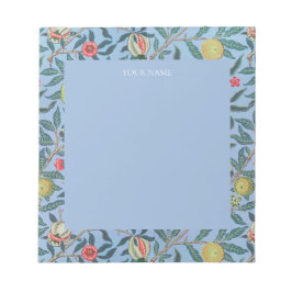 ANTECKNINGSBLOCK: WILLIAM MORRIS : "BLUE POMEGRANA ANTECKNINGSBLOCK