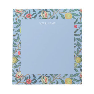 ANTECKNINGSBLOCK: WILLIAM MORRIS : "BLUE POMEGRANA ANTECKNINGSBLOCK