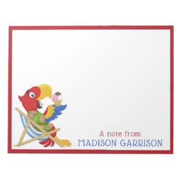 Anteckningsblocken Beach Macaw anpassningsbar Anteckningsblock